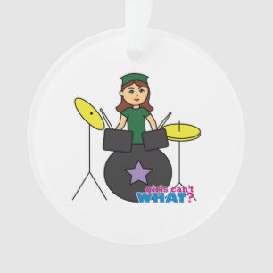 Ornamento Garotas não sabem o quê? Design Personalizado do