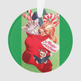 Ornamento Gatinho bonito do filhote de cachorro do bebê do