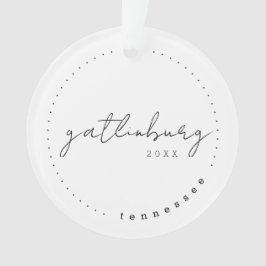 Ornamento Gatlingburg, Tennessee Viagem Estados Unidos Simpl