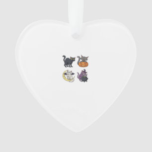 Ornamento Gato de Halloween Felino Assustador e Elegante Ins