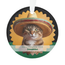 Gato Feliz Natal Personalizado 