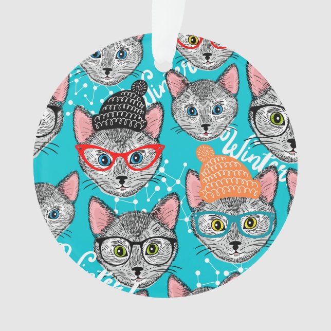 Ornamento Gato no chapéu (Frente)