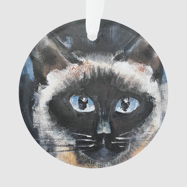 Ornamento gato siamês (Frente)