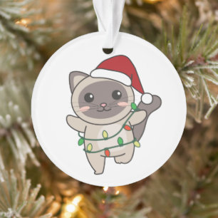 Ornamento Gatos De Inverno De Natal