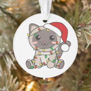 Ornamento Gatos De Inverno De Natal
