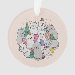 Ornamento Gatos de Natal
