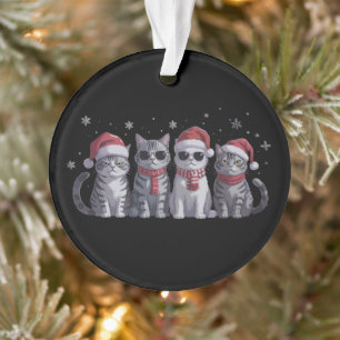 Ornamento Gatos de Natal Legais Amante de Gatos Fofos Mãe de