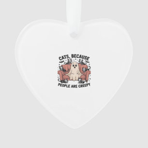 Ornamento Gatos Porque as Pessoas São Assustadoras Camiseta