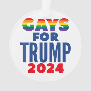 Ornamento Gay Para A Eleição De Trump 2024