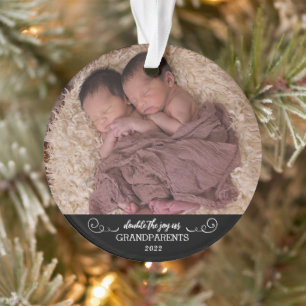 Ornamento Geme Nosso Primeiro Natal Como Avós