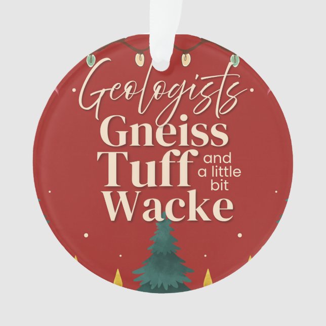 Ornamento Geólogo engraçado (Frente)