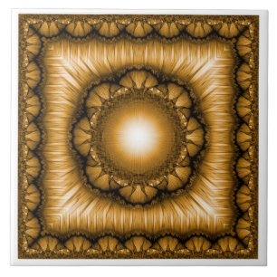 Ornamento geométrico radiante brilhante