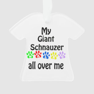 Ornamento Giant Schnauzer Walks Design