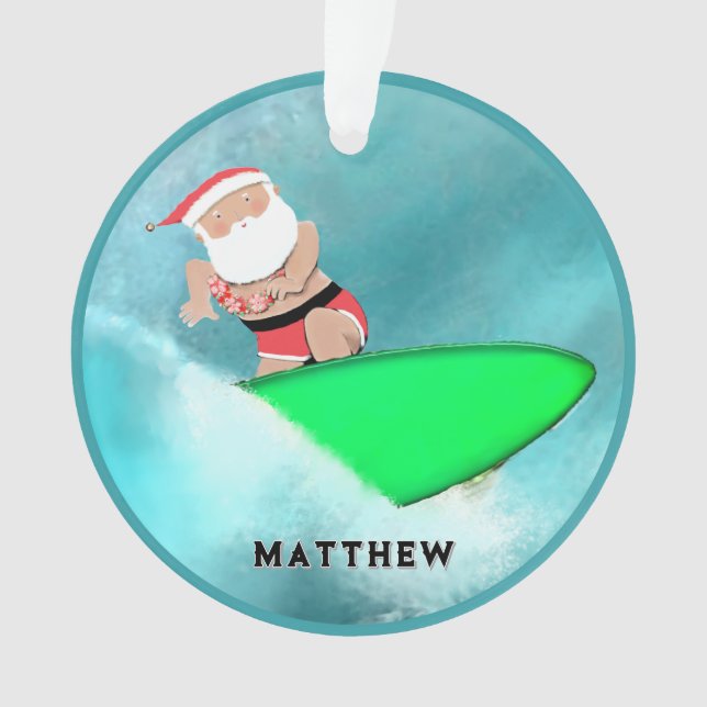 Ornamento Gift de Feriado do Havaí (Frente)