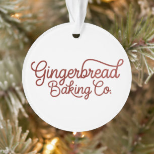 Ornamento Gingerbread Baking Co Natal 