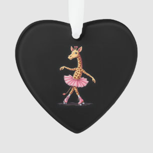 Ornamento Girafa De Patins Em Camiseta Sem Mangas Com Tutu R