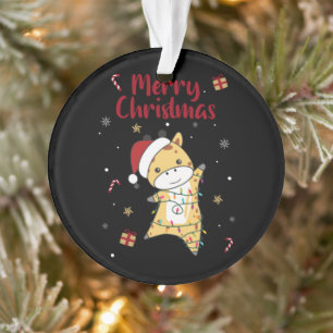 Ornamento Girafas de Natal Girafas de inverno