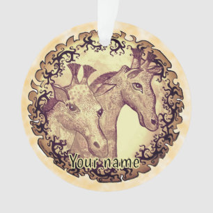 Ornamento Giraffe Moon