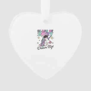 Ornamento Girls Turma de 2037 Magical Unicorn Gorro de Gradu