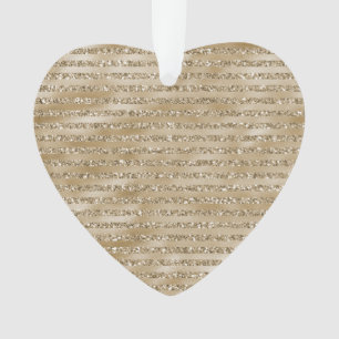 Ornamento Glitzy Glitzy Dourado Glitter Stripes