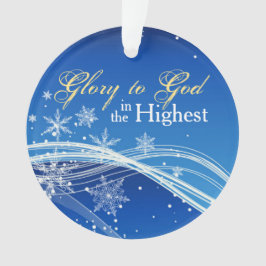 Ornamento Glória a Deus Blue Skies Personalised Ornament