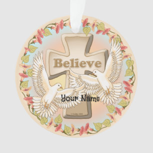 Ornamento Glory Cross Cristão