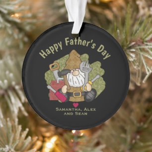 Ornamento Gnomo de Jardim do Handyman Personalizado