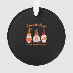 Ornamento Gnomos Pumpkin Pumpkin Spice Faz Tudo