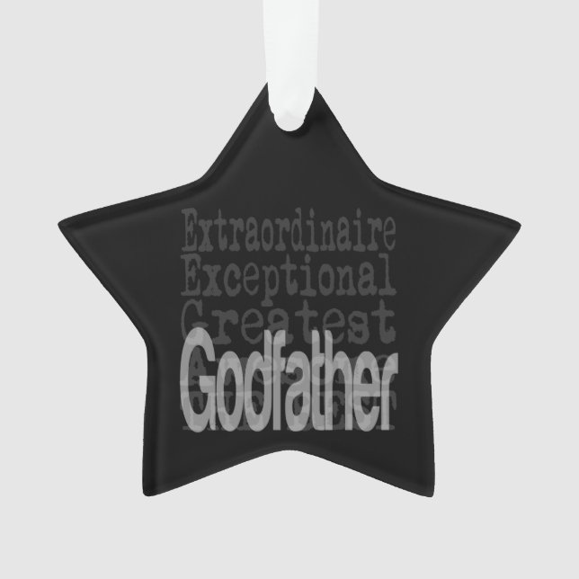 Ornamento Goddad Extraordinaire (Frente)