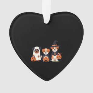 Ornamento Golden Retriever Fantasma Halloween Doces Ou Trave