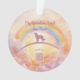 Ornamento Golden Retriever Rainbow Bridge Ornament