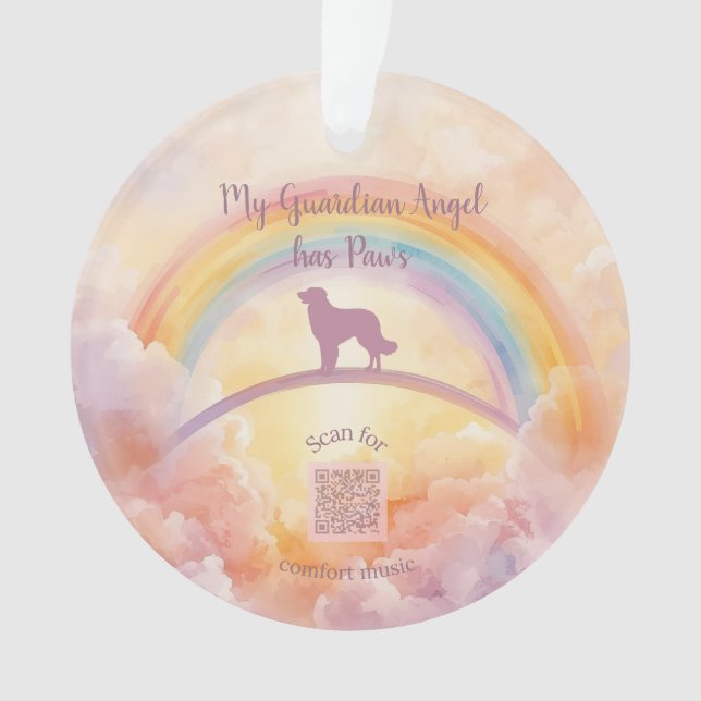 Ornamento  Golden Retriever Rainbow Bridge Ornament (Frente)