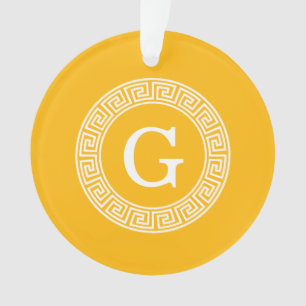 Ornamento Goldenrod Qual Quadro-Chave Grego Quadro-Chave Mon