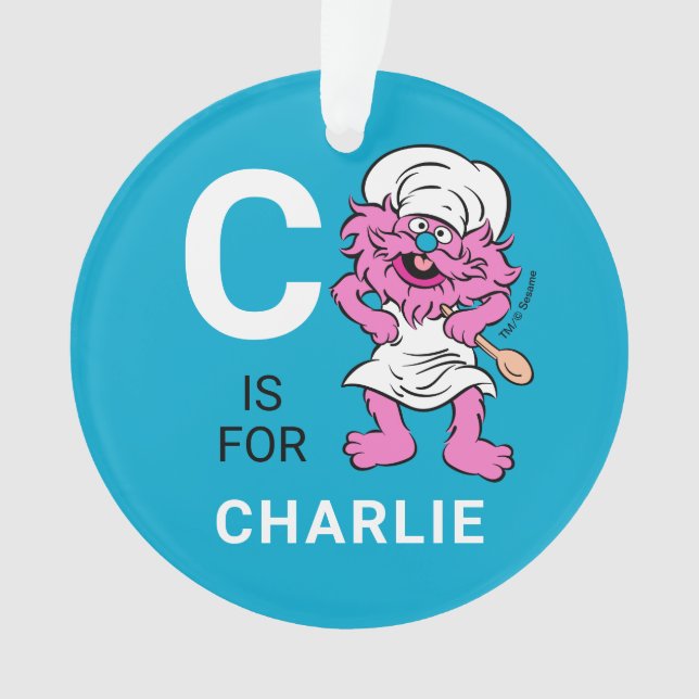 Ornamento Gonger | Nome Personalizado com Pedido de Fotograf (Frente)