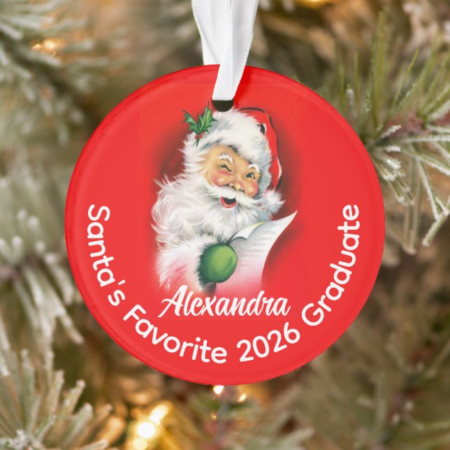 Ornamento Graduado da Turma de 2026 da Classe Personalizada  (Árvore)