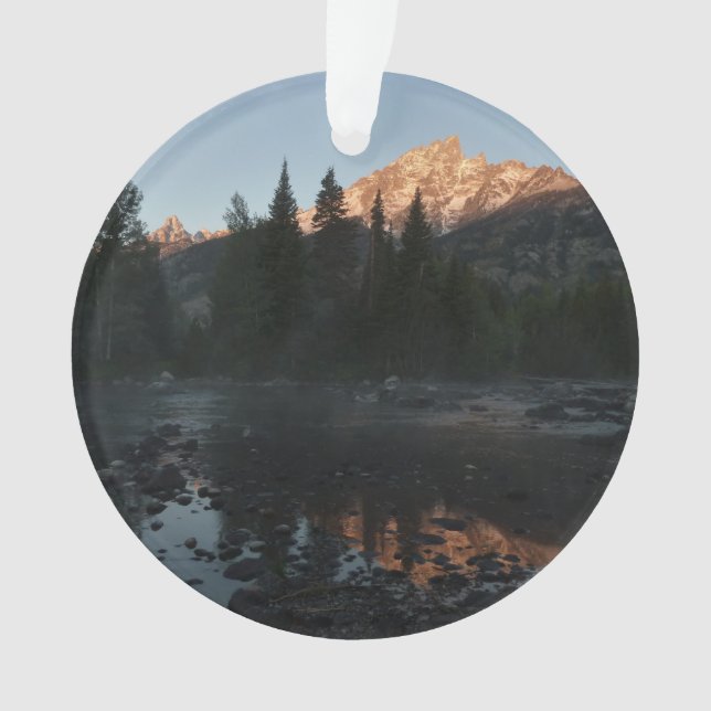 Ornamento Grand Teton Sunrise em Cottonwood Creek (Frente)