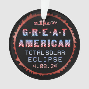 Ornamento Grande eclipse solar 21 de agosto de 2017 total