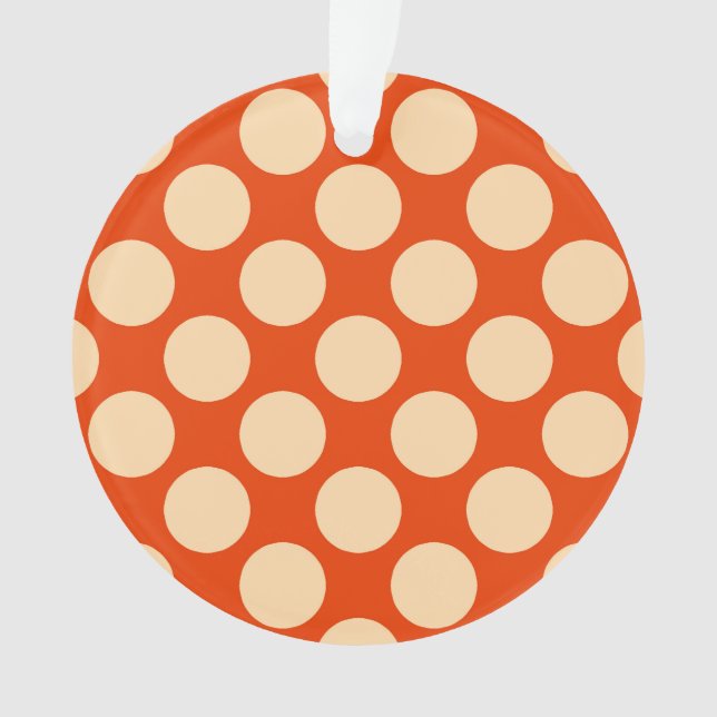 Ornamento Grandes pontos retrorreflectores - laranja claro e (Frente)