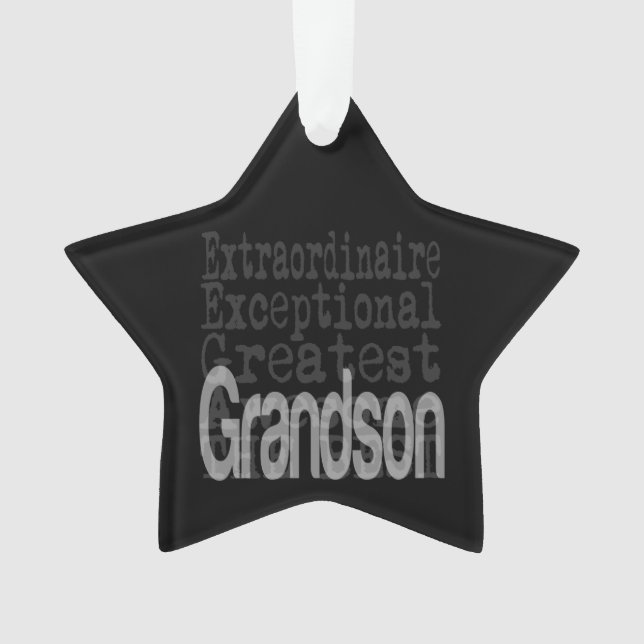 Ornamento Grandson Extraordinaire (Frente)