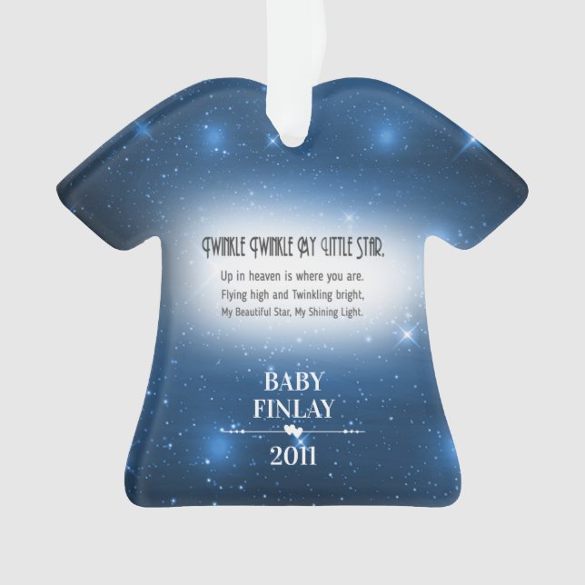 Ornamento Grelha Grelha Minha Pequena Estrela (Frente)