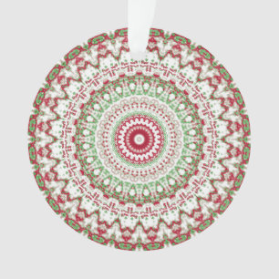 Ornamento Groovy Funky Tie Dye Natal Boho Hippie Mandala