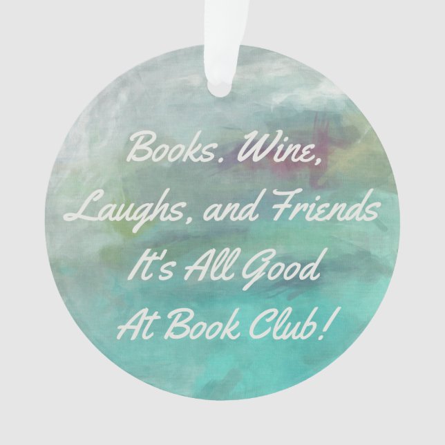 Ornamento Grupo do clube de leitura/livro - é toda a boa (Frente)