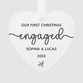 Ornamento Guarda de Natal Personalizada do Noivado