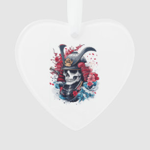 Ornamento Guerreiro Samurai Caveira