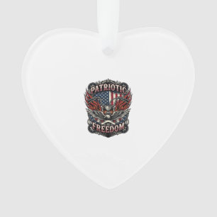Ornamento Guidão de Liberdade Patriótica Moto Estrada Liberd