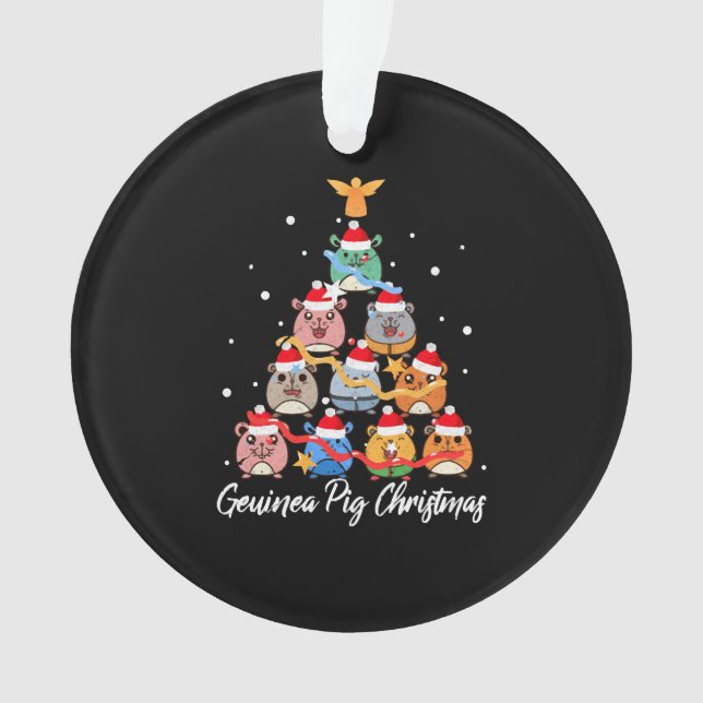 Ornamento Guiné Pig Christmas (Frente)