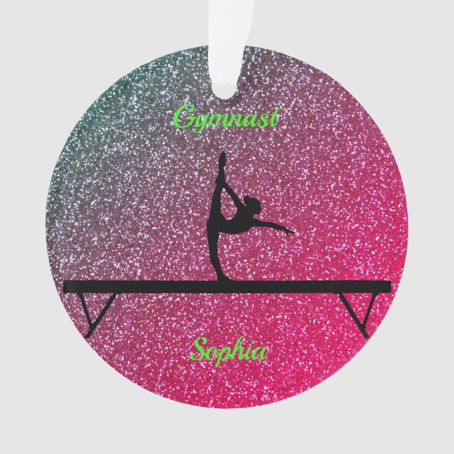 Ornamento Gymnastics Beam Watermelon Sparkle (Frente)