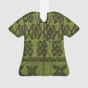Ornamento Haena Beach Hawaitive Primitive Tapa Aloha Camisa