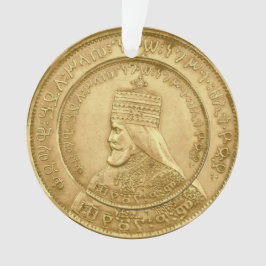 Ornamento Haile Selassie Jah Rastafari Reggae Rasta Roots