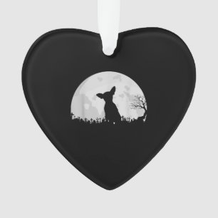 Ornamento Halloween Chihuahua Costume Gift Moon Engraçado